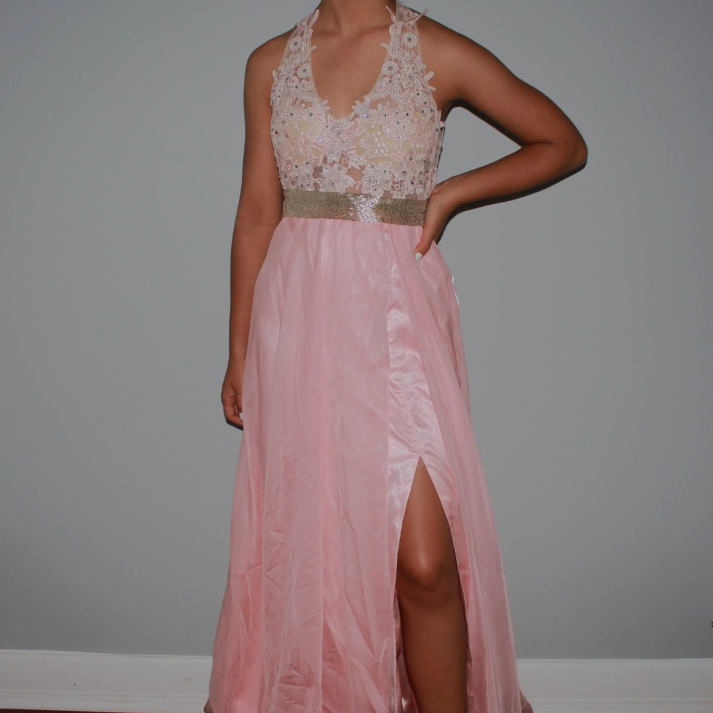 pink prom dress
